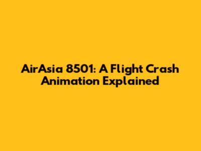 AirAsia 8501: A Flight Crash Animation Explained