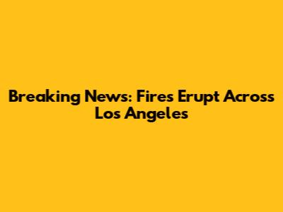 Breaking News: Fires Erupt Across Los Angeles