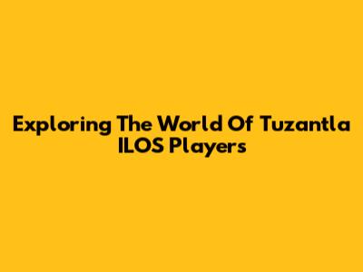 Exploring The World Of Tuzantla ILOS Players