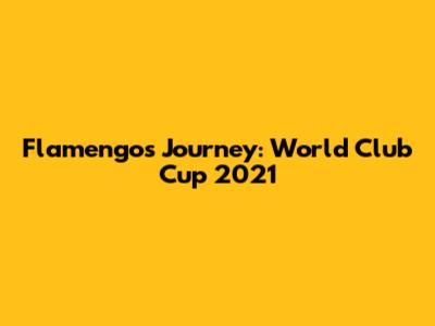 Flamengo's Journey: World Club Cup 2021