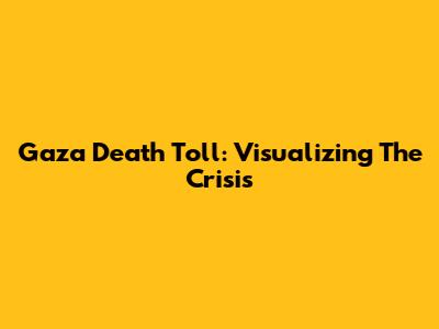 Gaza Death Toll: Visualizing The Crisis