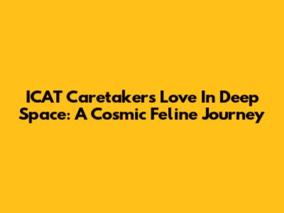 ICAT Caretaker's Love In Deep Space: A Cosmic Feline Journey