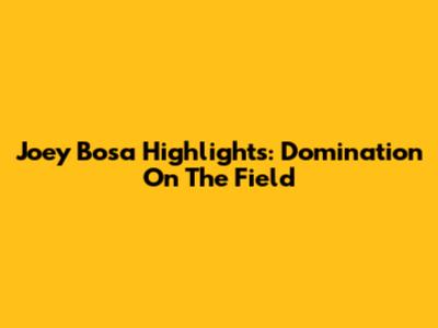 Joey Bosa Highlights: Domination On The Field