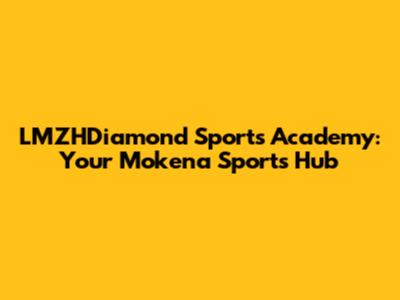 LMZHDiamond Sports Academy: Your Mokena Sports Hub
