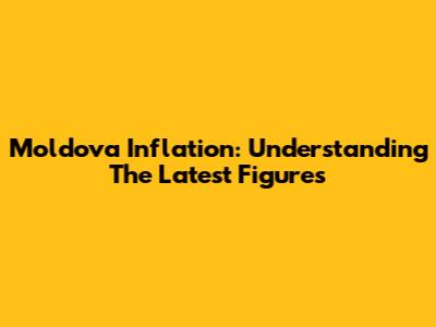 Moldova Inflation: Understanding The Latest Figures