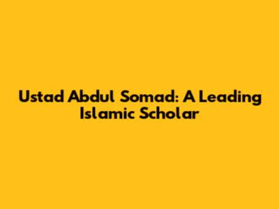 Ustad Abdul Somad: A Leading Islamic Scholar
